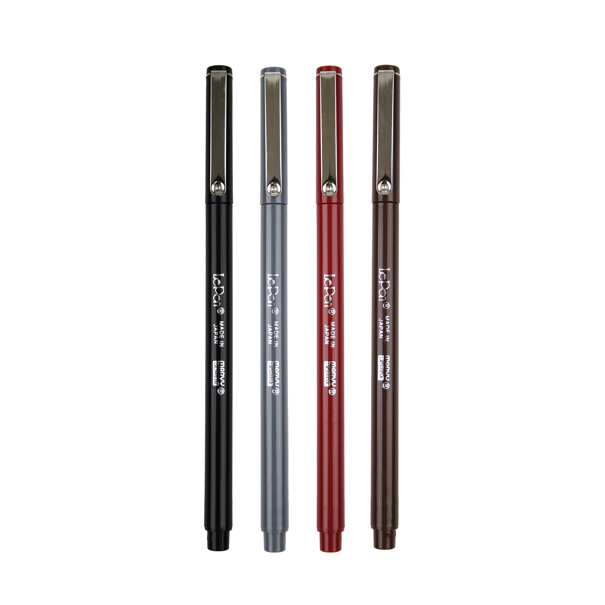 Marvy® Uchida LePen® Extra Fine 4 Dark Pen Set